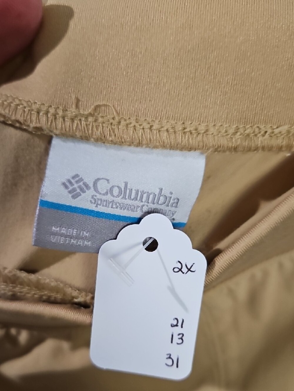 Columbia Women's Tan Performance Track Joggers - Picture 3 of 4